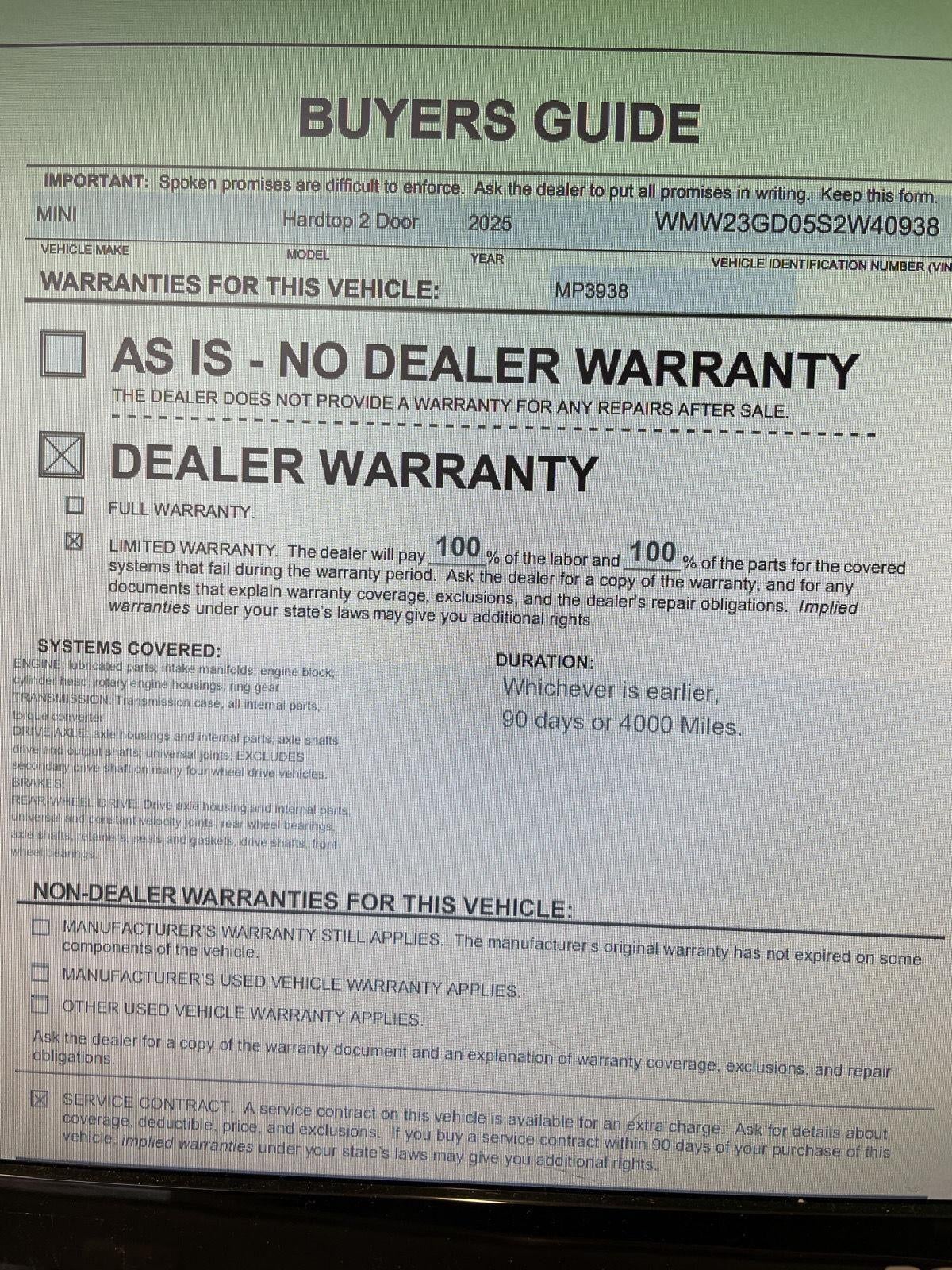 2025 MINI Hardtop 2 Door Cooper S